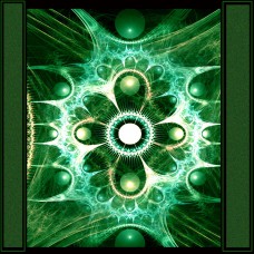 FRACTAL ART DESIGN GREETING CARD Spider Web